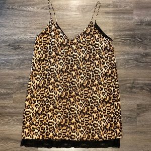 Sexy leopard cocktail dress